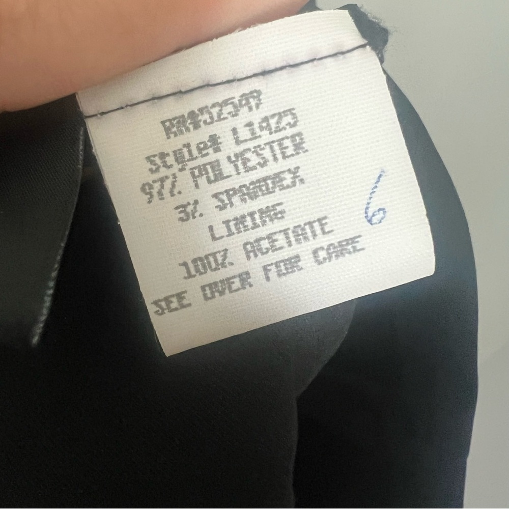Vintage Laundry by Shelli Segal Black Sleeveless Dress Women's Size 2 USA 1995 - Picture 8 of 9